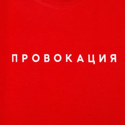 Футболка женская KAFTAN «Провокация», красная, размер 44-46