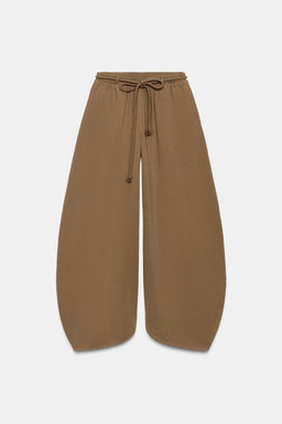 BALLOON HEAVY COTTON TROUSERS - Zara фото 3