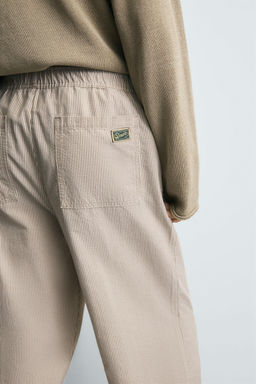 RELAXED FIT STRIPED TROUSERS - Zara фото 5
