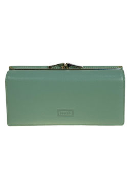 Женское портмоне из искусственной кожи, цвет светло зеленый
