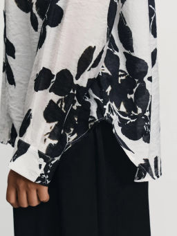Блузка из вискозы с принтом / Zarina  фото 7