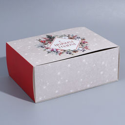Подарочная коробка складная, «Новогодняя акварель», 25×18×10 см, Новый год