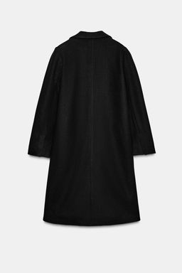 Пальто Zara Basic Soft черное