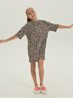 Платье домашнее Леопард Коричневый девочка - София фото 5