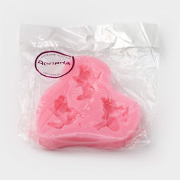 Молд Доляна Ангелочки в ожидании, силикон, 8?7 см, розовый  фото 5