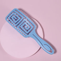 Цена за 2 шт. Расчёска массажная, прорезиненная ручка, вентилируемая, 6.3×22 см, МИКС