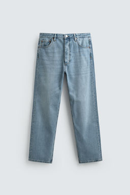 JEANS STRAIGHT ANKLE FIT ALGOD?N - LYOCELL / Azul claro - Zara фото 8