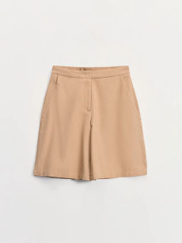 Шорты из вискозы и хлопка с отворотами ZR2605012116-63 / Zarina