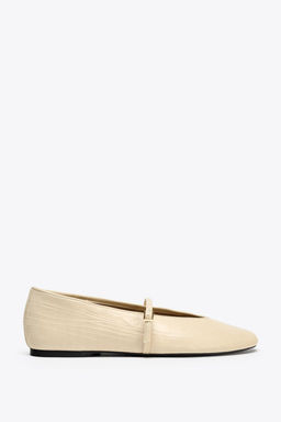 LEATHER BALLERINA - Zara фото 3