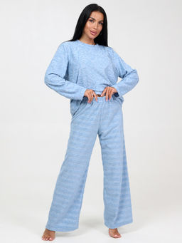 450 ЖЕНСКАЯ ПИЖАМА (брюки) (Голубой) - А-дина фото 2