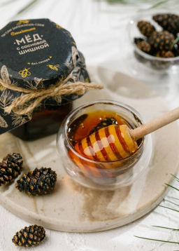 Мёд Cedar Immuno с сосновой шишкой, 100 г - Сибирский кедр фото 2