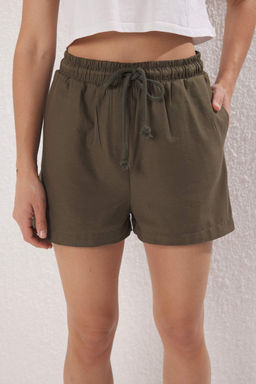 Trendyolmilla Haki %100 Pamuk Gabardin City Boy Bagc?kl? Sort & Bermuda TWOSS25SR00212  фото 6