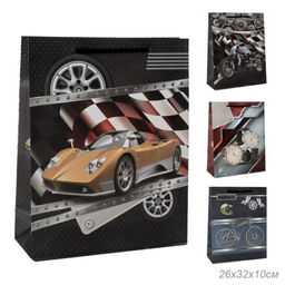 Цена за 12 шт. Пакет подарочный 26x32x10 23 февраля / 9751М /уп 12/480/