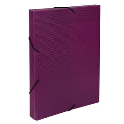 Expert Complete Короб архивный пластиковый 30 мм 1 шт. PRISMA NEON A4 эффект 3D пурпурный ЕС240400022