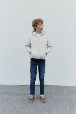 SUDADERA FELPA CREMALLERA / Gris vigor?