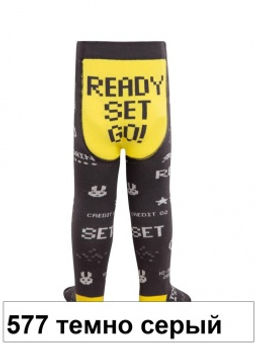 Колготки дет. TIP-TOP 4С-01СП, р.62-74 (30) - 577 темно-серый - Conte elegant фото 2