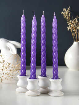 Цена за 2 шт. Набор: свечи ароматизированные витые 1.9×24 см, 4 шт., 40 г, 8 ч, эклипс