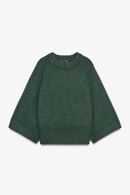 KNIT SWEATER WITH LOOSE-FIT SLEEVES - Zara фото 5