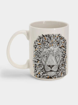Кружка, 500 мл, фарфор N, белая, Лев, Wild - Anna lafarg фото 6