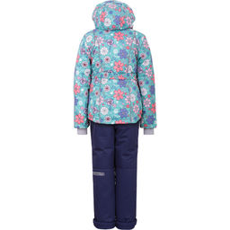 RODOS Утеплённый костюм для девочки зима М-191 (Цветы) Зелёный