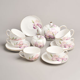 ЧАЙНЫЙ СЕРВИЗ LEFARD IRISES НА 6 ПЕР. 14 ПР.  фото 3