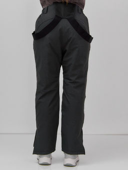 Брюки горнолыжные женские утепленные черного цвета 2111Ch