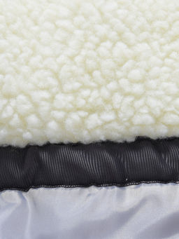 Парка зимняя подростковая для девочки с капюшоном бежевого цвета 9538B - Valianly фото 21