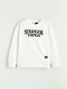 Stranger Things Bask?l? Erkek ?ocuk Sweatshirt
