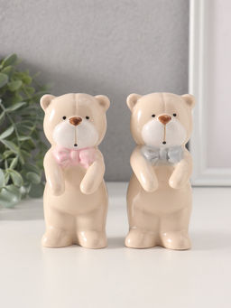 Фигурка керамика «Медвежонок с бантом», 3×5.5×10.8 см, МИКС