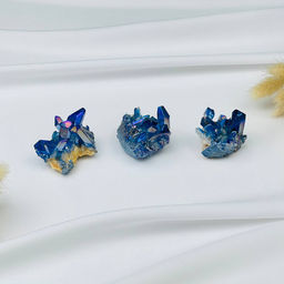 Друза из Горного Хрусталя (титан.покрытие)