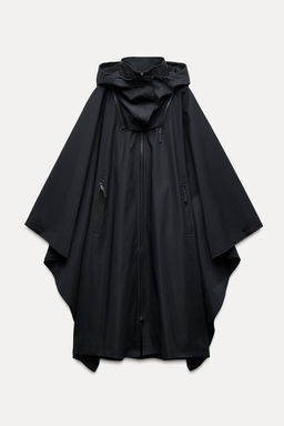 WATER-REPELLENT OVERSIZED CAPE ZW COLLECTION - Zara фото 3