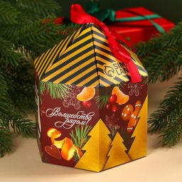 Подарочный набор Верь в чудеса: чай чёрный, вкус: глинтвейн, 50 г., кружка 300 мл., носки 36 - 39 размер