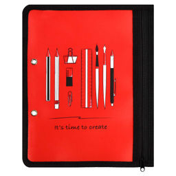 Папка для канцелярских принадлежностей арт.46711 КАНЦЕЛЯРИЯ НА КРАСНОМ (А5, 25.5х20.5, одно отделени