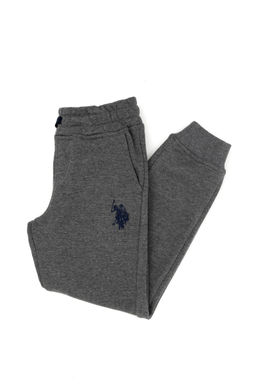 U. S. Polo Assn Меланжовые спортивные штаны для мальчика антрацитового цвета