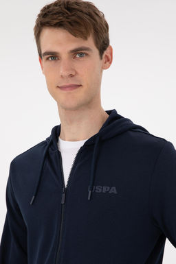 Мужской темно-синий вязаный кардиган Неожиданная скидка в корзине - U.s. polo assn фото 2