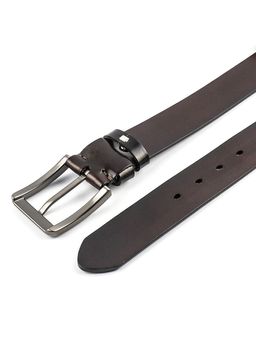 Мужской кожаный ремень Dierhoff ДРК 3056/1-40 Коричневый - Sergio valentini фото 8