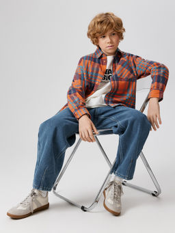 ACOOLA / Брюки джинсовые (утепленные) детские для мальчиков Rinner синий фото 8