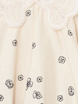 Bebe Yaka Uzun Kollu ?i?ekli K?z Elbise - Waikiki фото 2