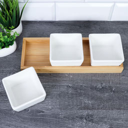 Менажница 3 предмета 220 мл / KT010 /уп 24/ на подставке - ГалеонТрейд фото 4