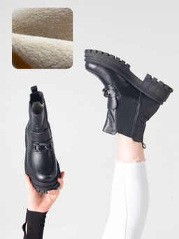 Ботинки 358.5511bl.Black/Байка