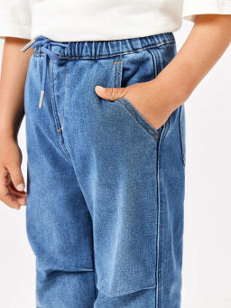 ACOOLA / Брюки джинсовые (утепленные) детские для мальчиков Abrams синий фото 4