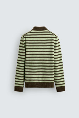 STRIPED KNIT POLO SHIRT - Zara фото 8