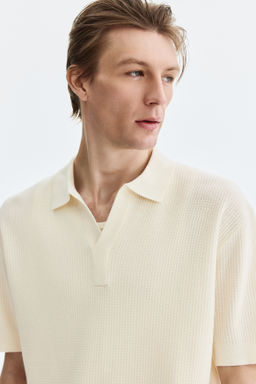 Polo en punto trenzado Regular Fit - H&m фото 9