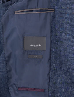 Koyu Mavi Slim Fit Y_nl_ Ceket