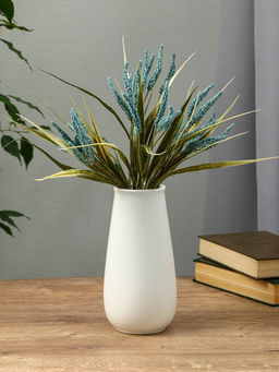 Ваза Шерон, классика, 19.5?9.5?7 см, керамика, белая