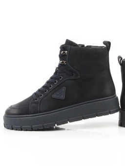 05-AW1002-6M DK. BLUE Ботинки зимние мужские (натуральная кожа, натуральный мех)