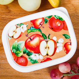 Цена за 2 шт. Ланч - бокс прямоугольный Сочные яблоки, 150 мл - Сима-Ленд фото 3