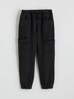 Beli Lastikli Erkek ?ocuk Jogger Jean Pantolon