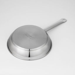 Сковорода Катунь «Общепит», d=26 см, толщина корпуса 0.6 мм, дно 3.5 мм, h=6.8 см, капсульное дно, индукция, нержавеющая сталь, AISI - 201