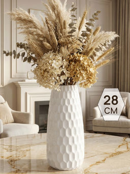 Ваза 28 см 2,5 л Соты пломбир